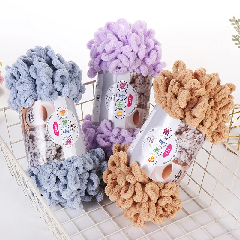 5pcs100g/Roll Puffy Finger Loo - Woven Scarf Blanket avis et prix